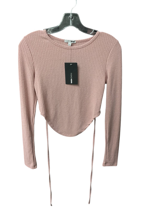 Top Long Sleeve By Fashion Nova In Pink, Size: S