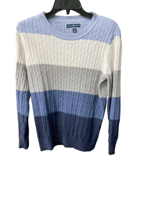 Sweater By Karen Scott In Striped Pattern, Size: M