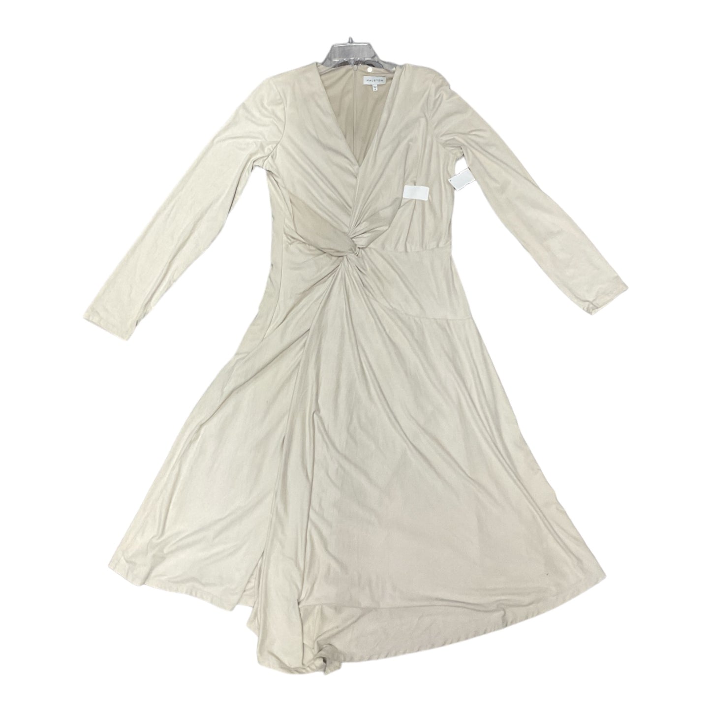 Dress Party Long By Halston In Beige, Size: 14