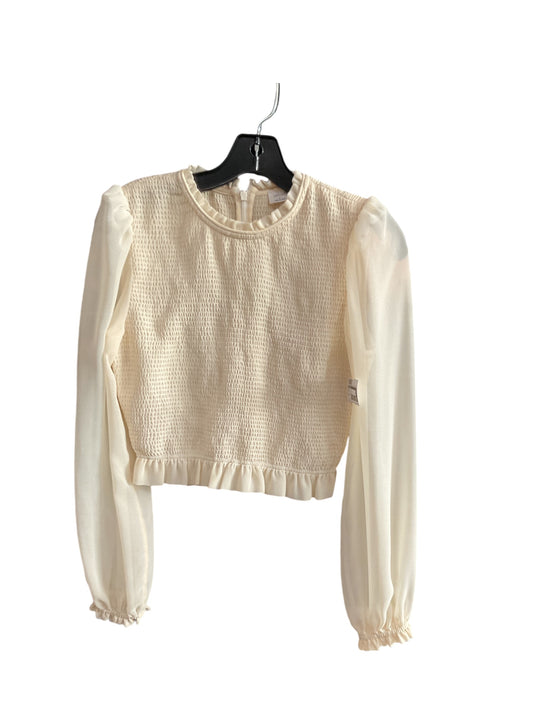 Top Long Sleeve By Wilfred In Cream, Size: S