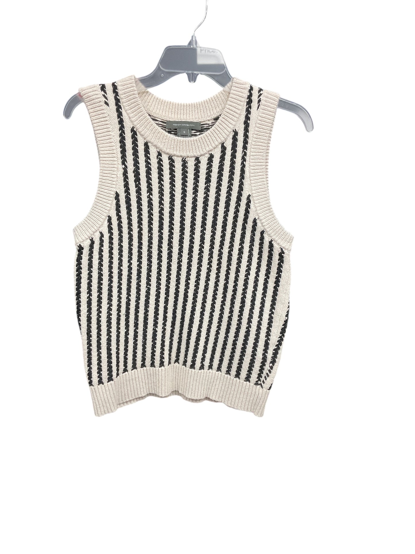 Vest Sweater By French Connection In Striped Pattern, Size: S