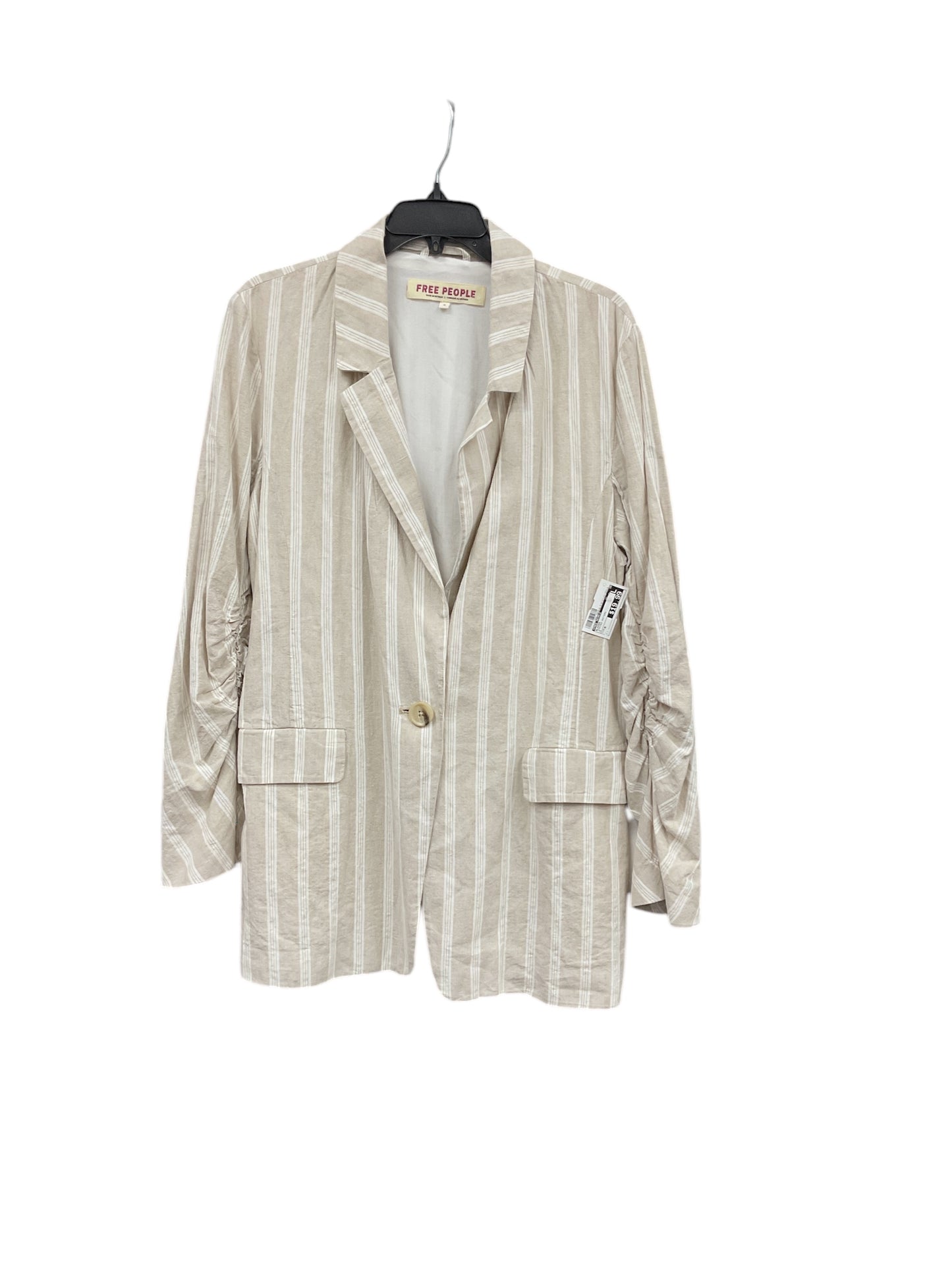 Blazer By Free People In Striped Pattern, Size: M