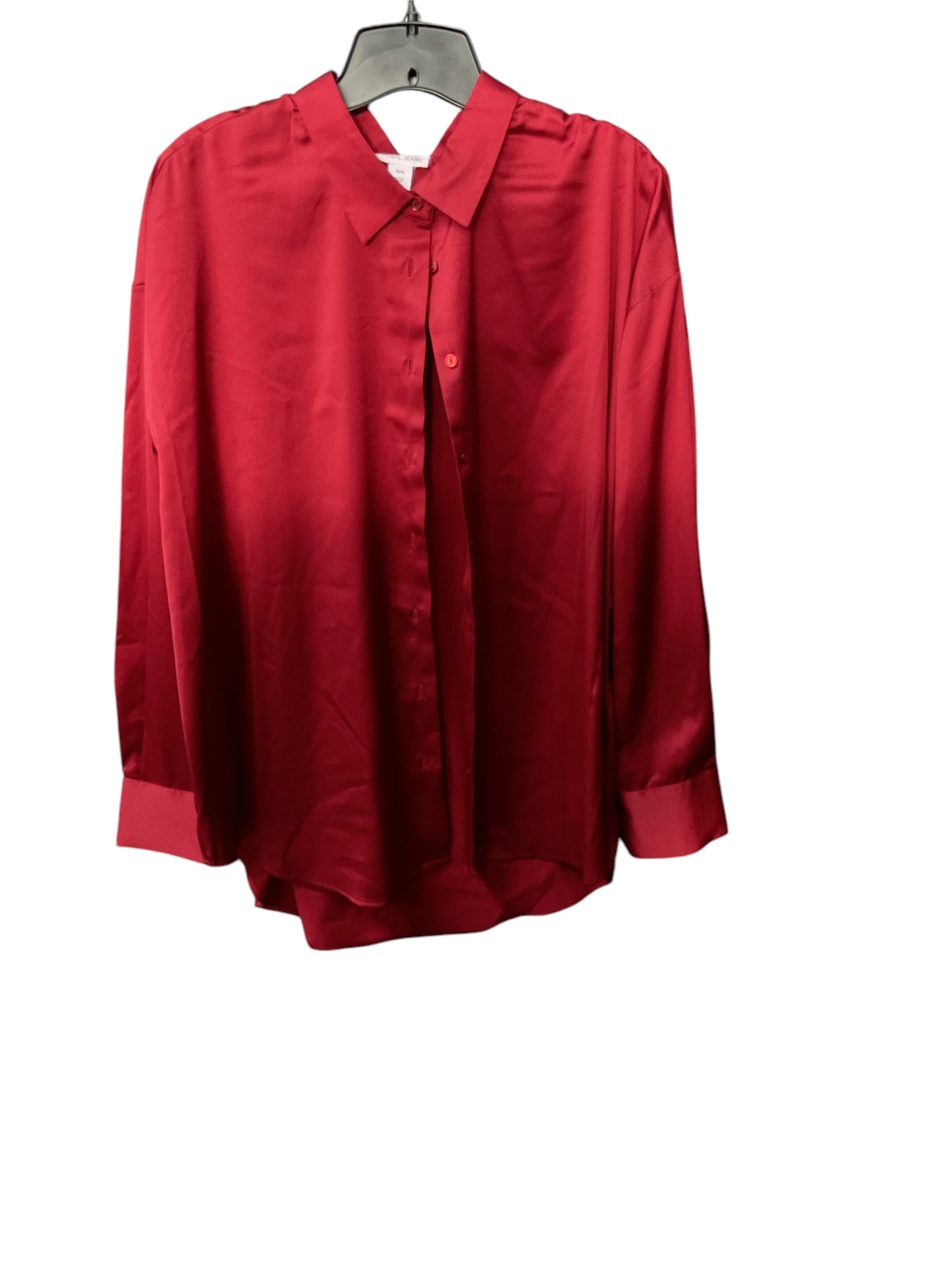 Top Long Sleeve By Clothes Mentor In Red, Size: Xl