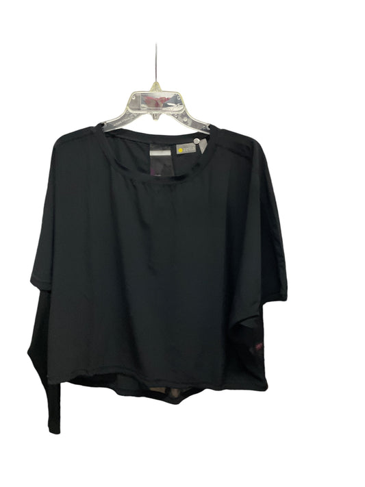 Athletic Top Short Sleeve By Zella In Black, Size: L