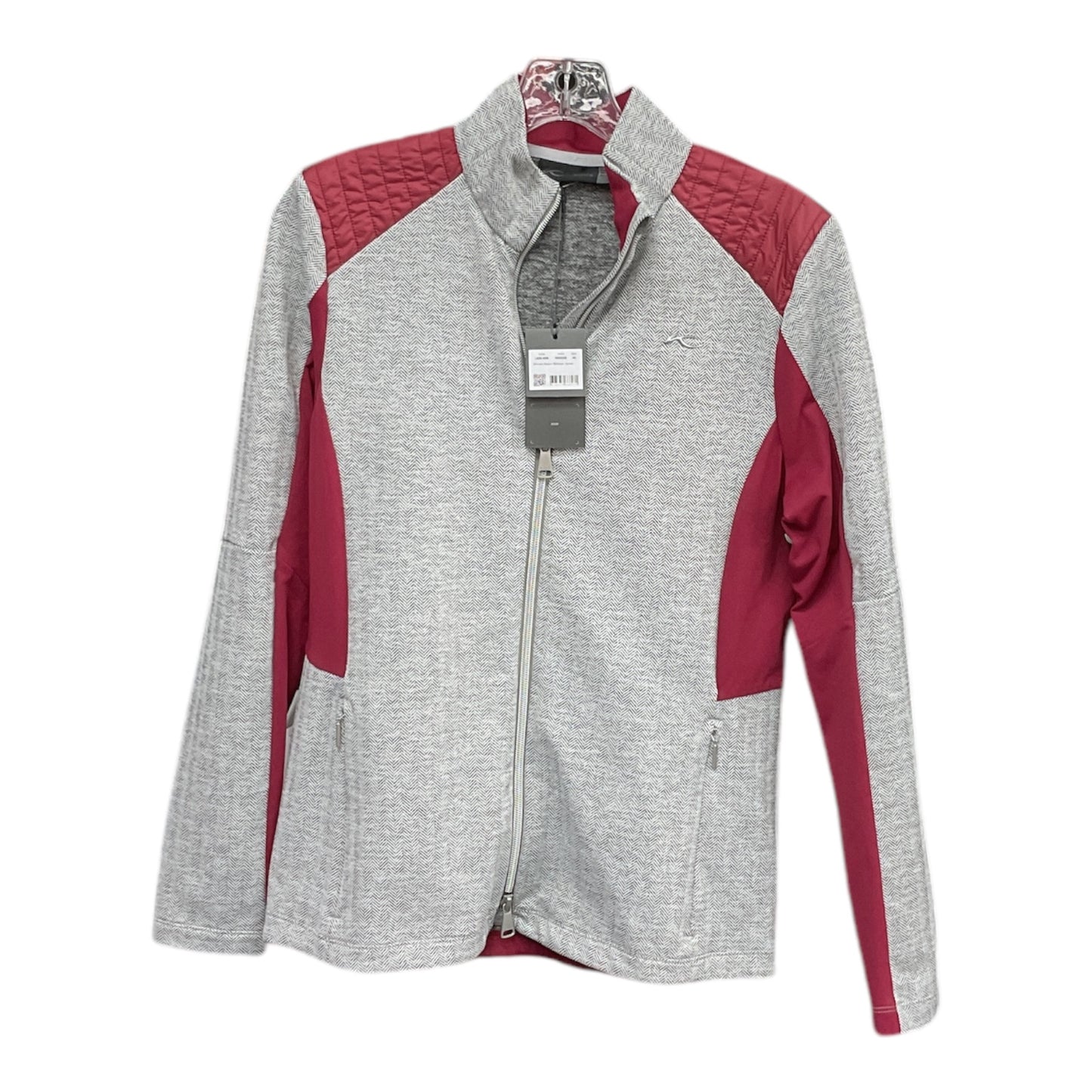 Athletic Jacket By Clothes Mentor In Grey, Size: L