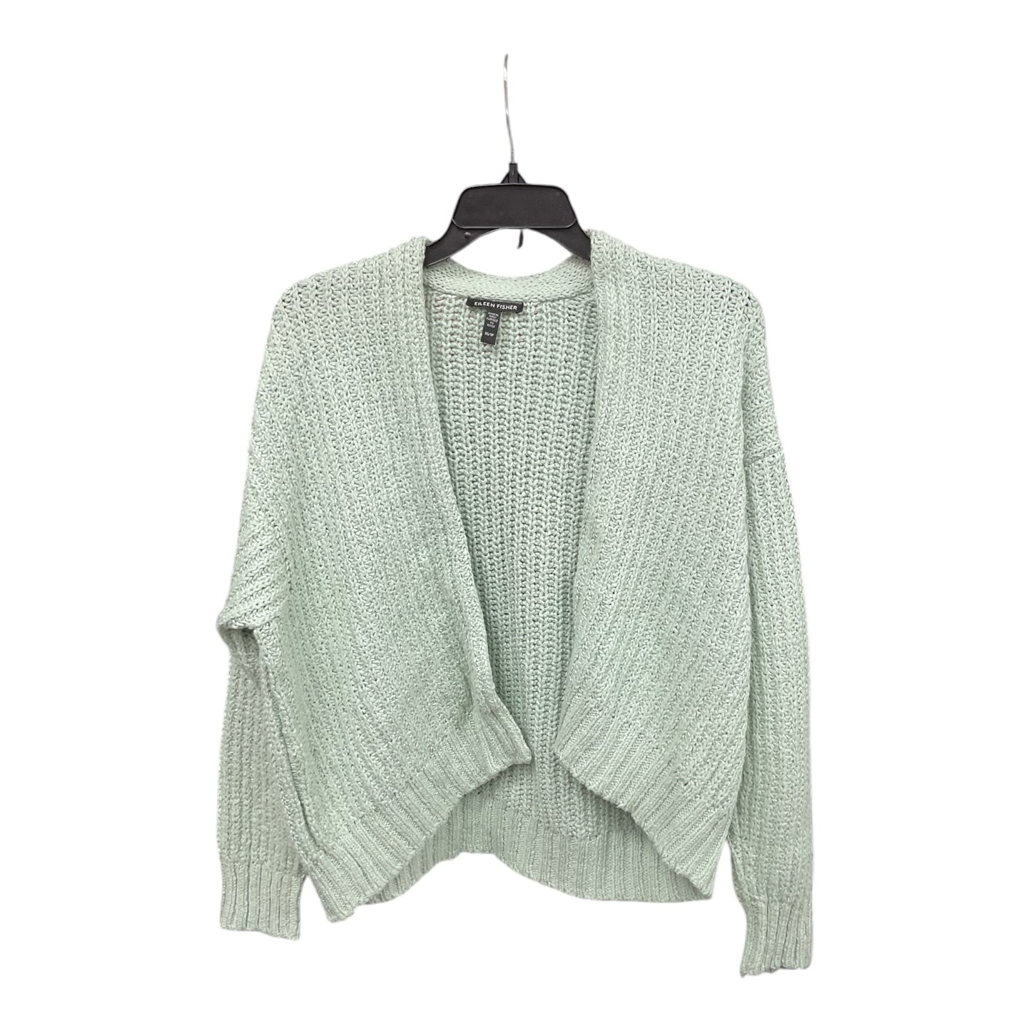 Top Long Sleeve By Eileen Fisher In Green, Size: Xs