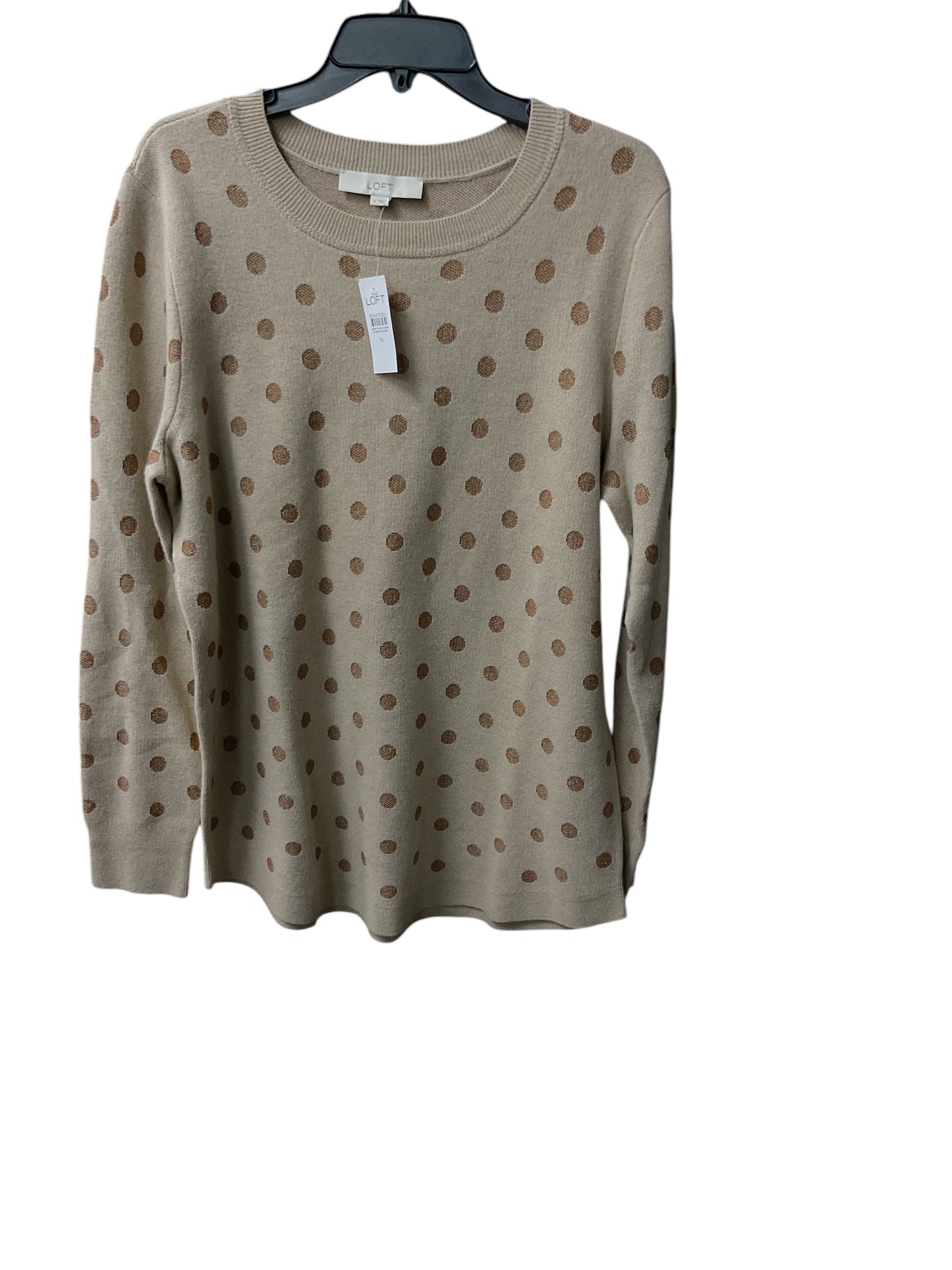 Sweater By Loft In Polkadot Pattern, Size: Xl