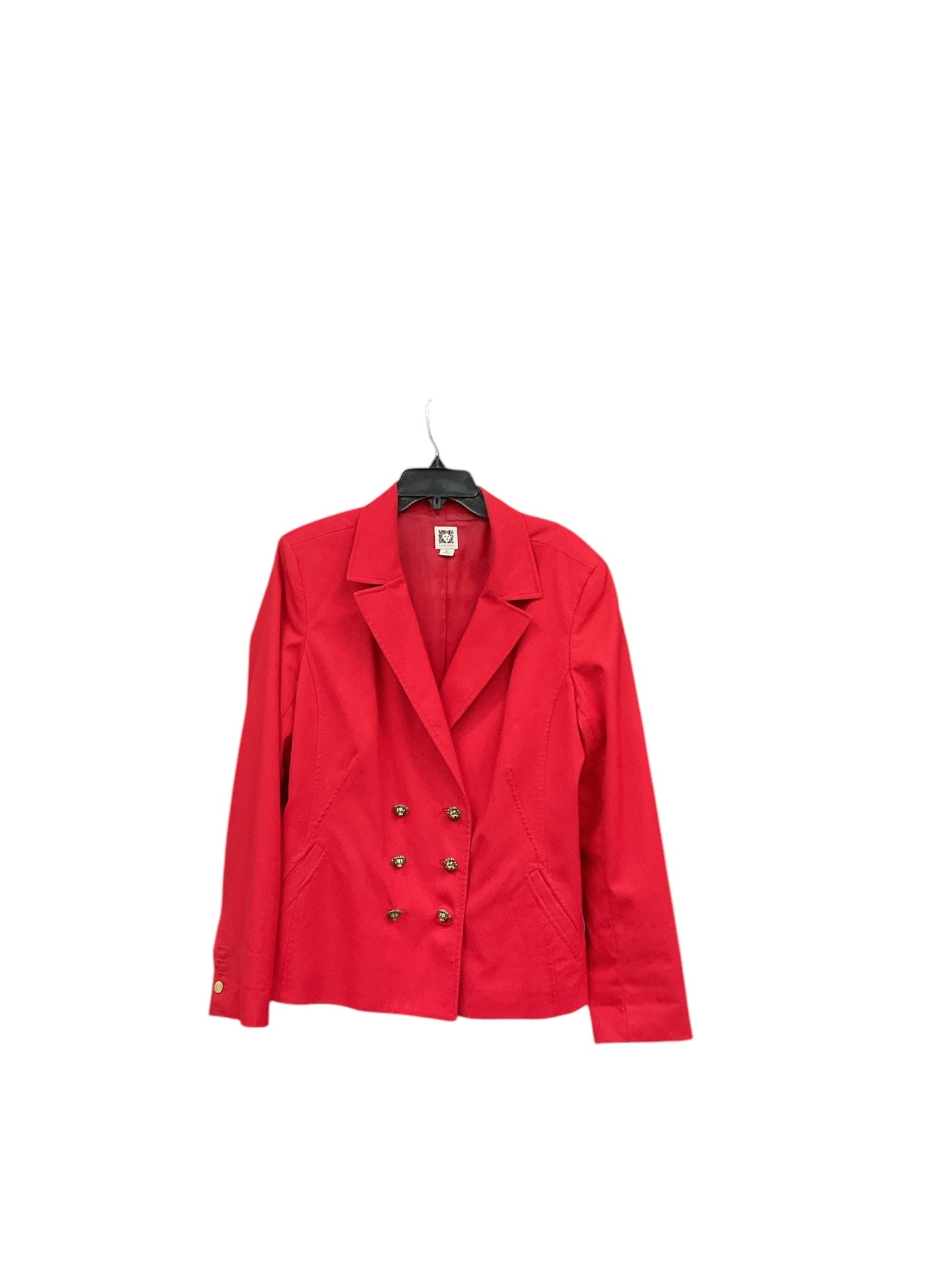 Blazer By Anne Klein In Red, Size: Xl