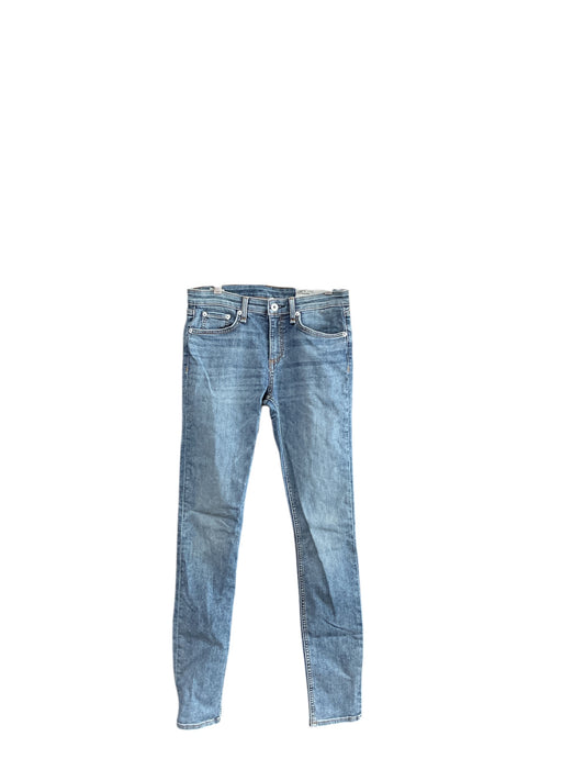 Jeans Skinny By Rag And Bone In Blue Denim, Size: 2