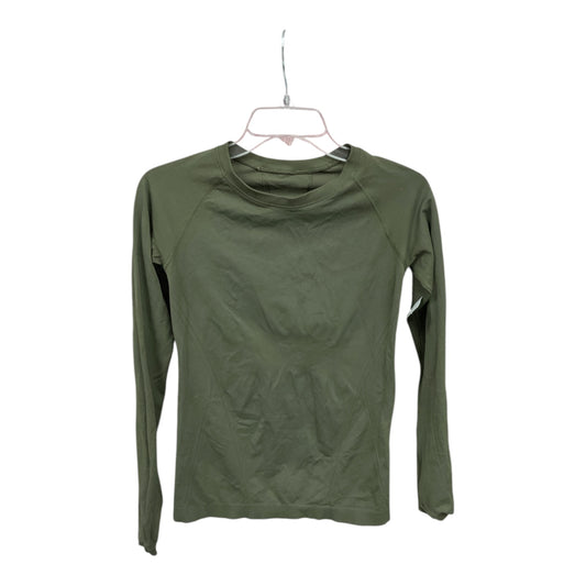 Athletic Top Long Sleeve Crewneck By Athleta In Green, Size: Xs