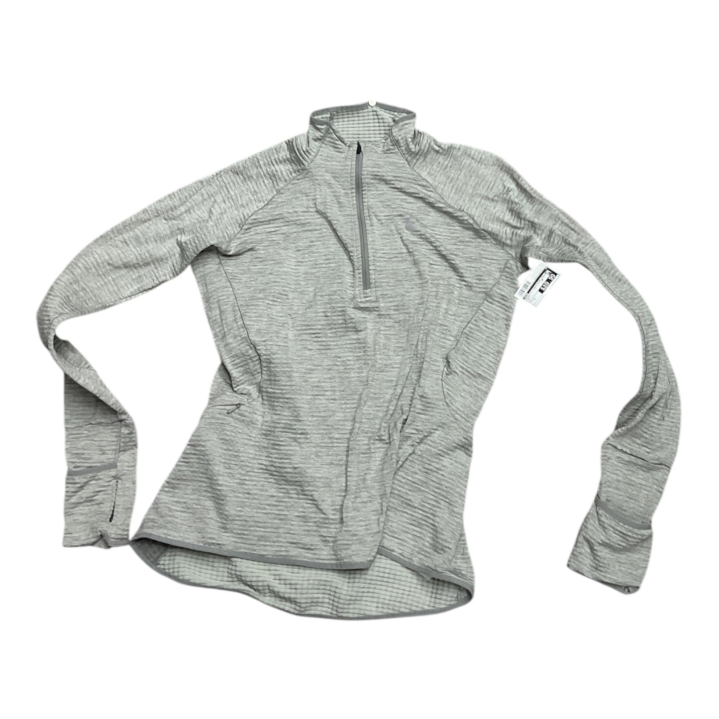 Athletic Sweatshirt Collar By Nike In Grey, Size: S