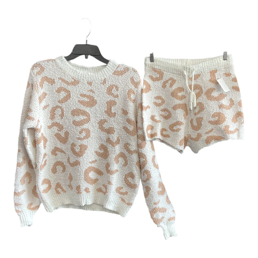 Lounge Set Shorts By Cme In Leopard Print, Size: S