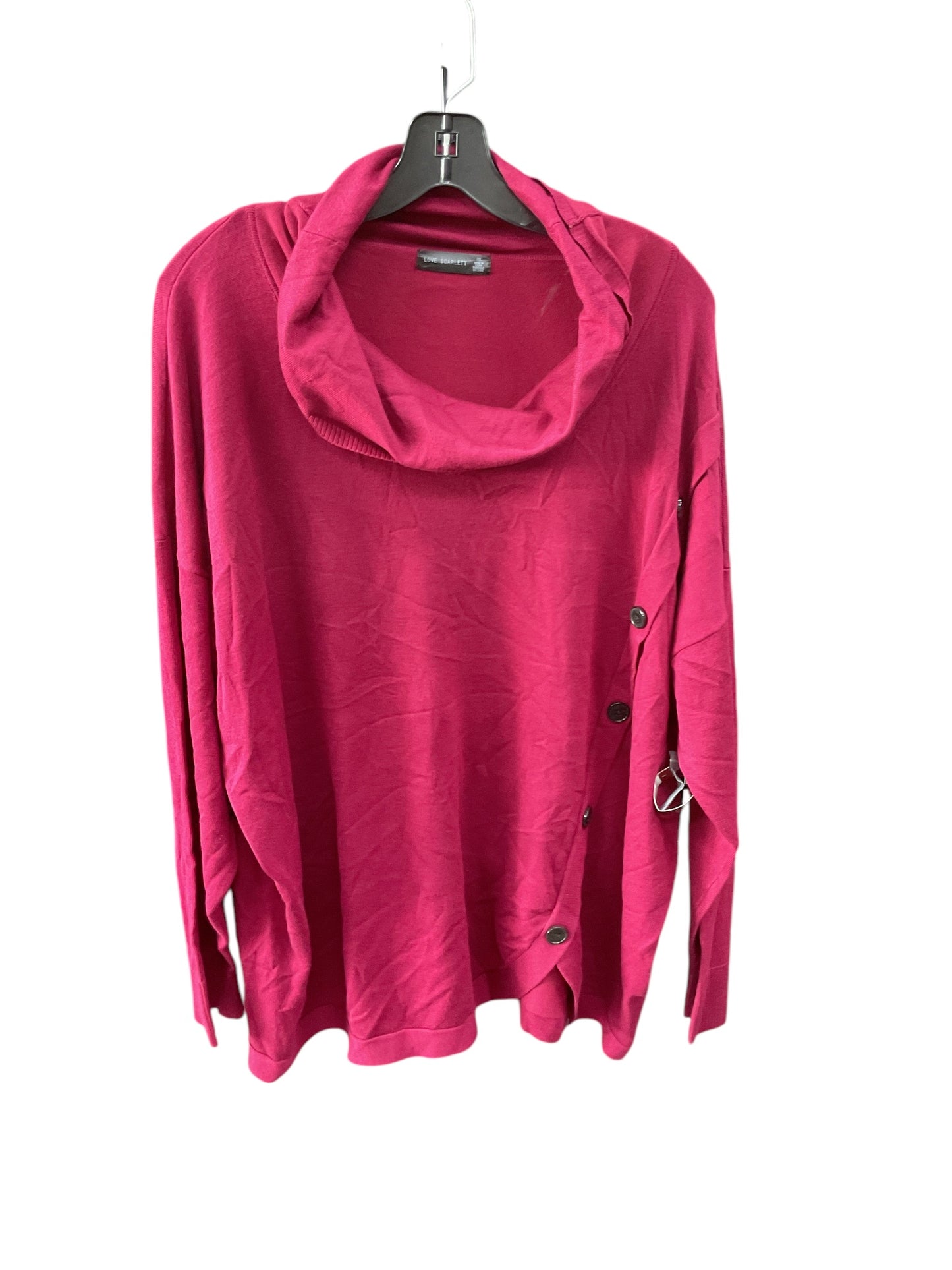 Top Long Sleeve By Clothes Mentor In Pink, Size: 3x