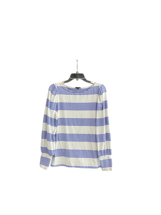 Top Long Sleeve By Talbots In Striped Pattern, Size: M