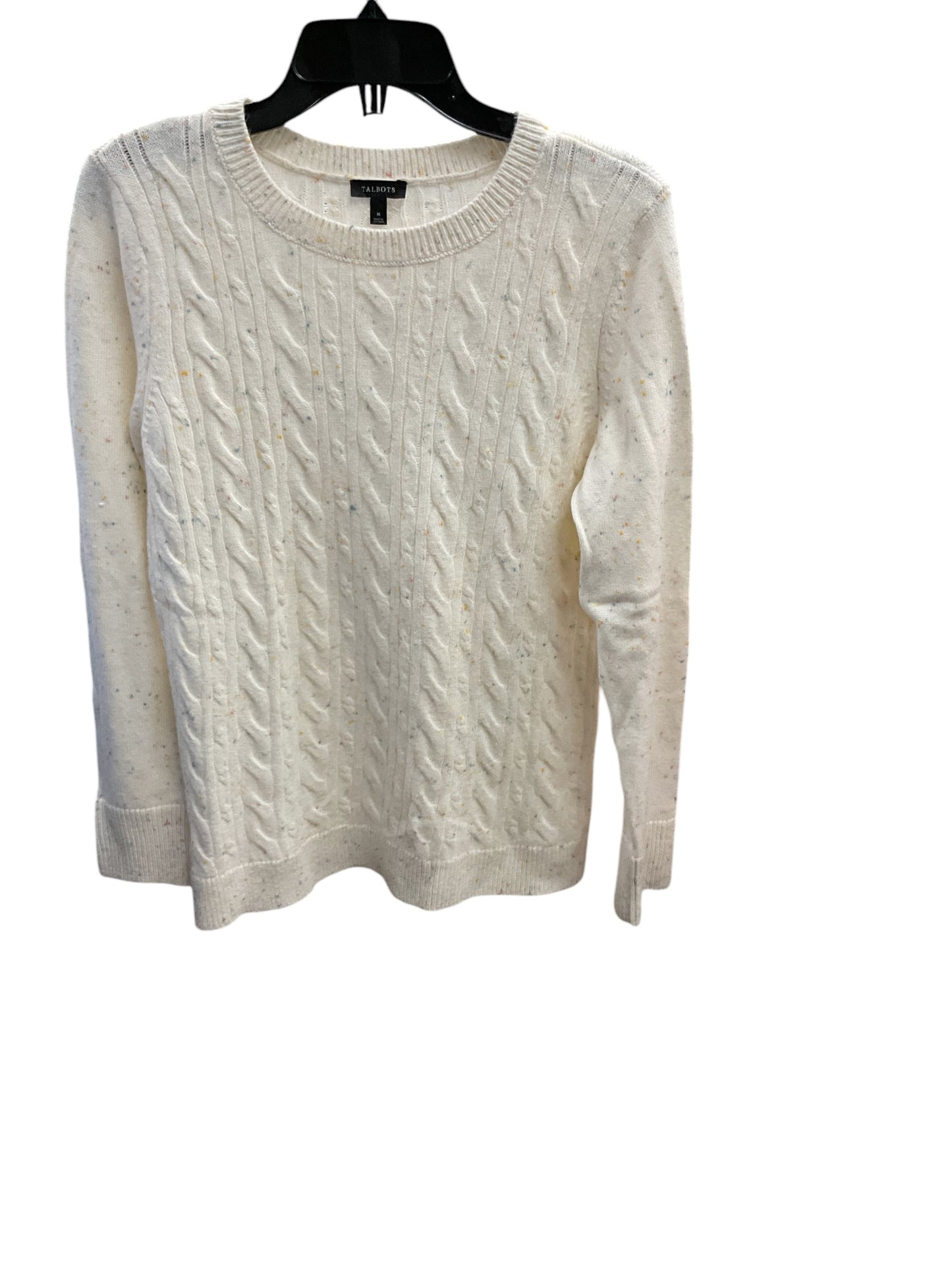 Sweater By Talbots In Cream, Size: M