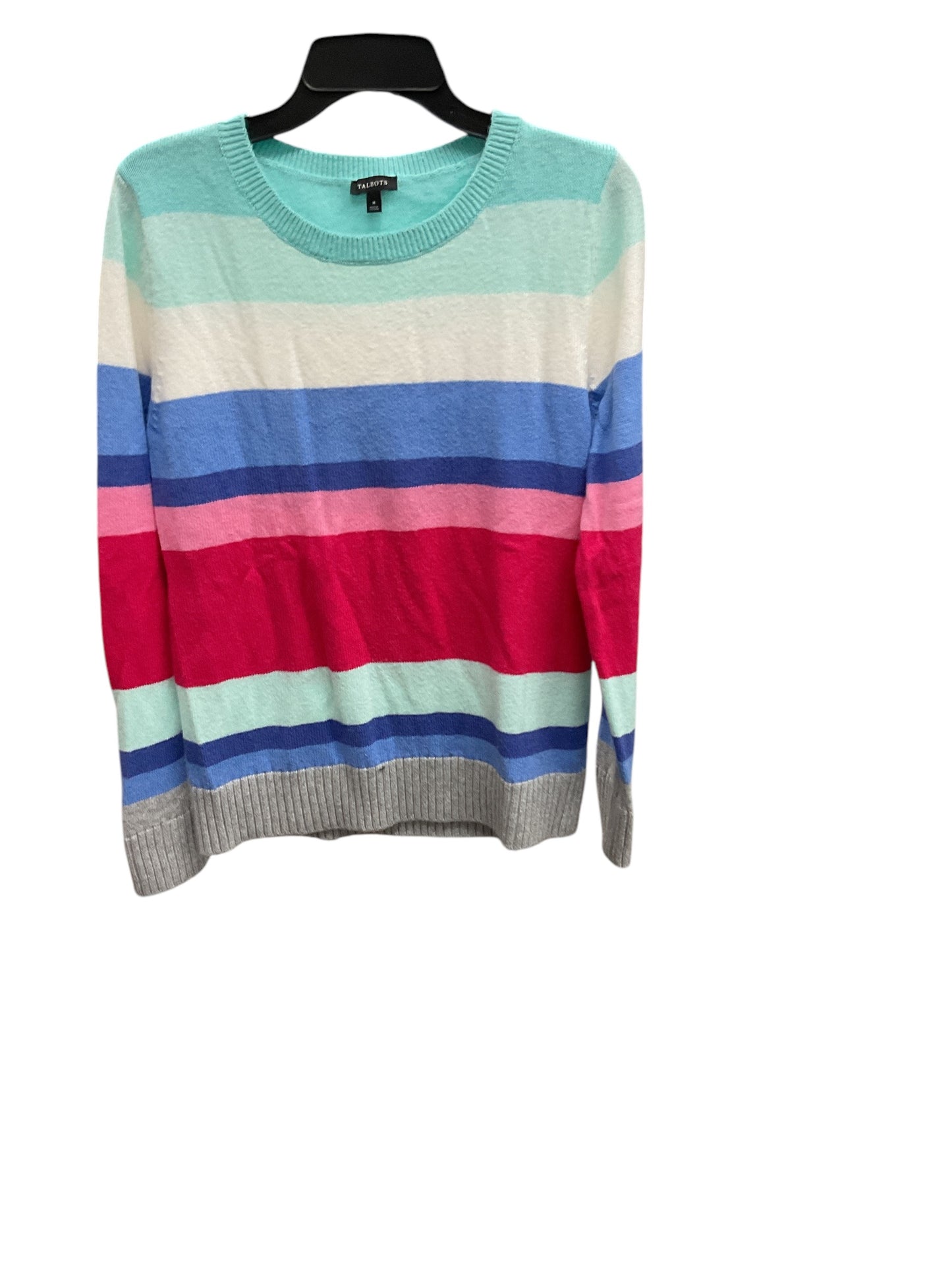 Sweater By Talbots In Striped Pattern, Size: M