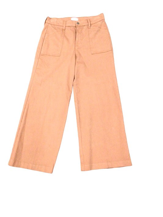 Vintage Tangerine Orange Silk Capris Pant by Donna Karan New York